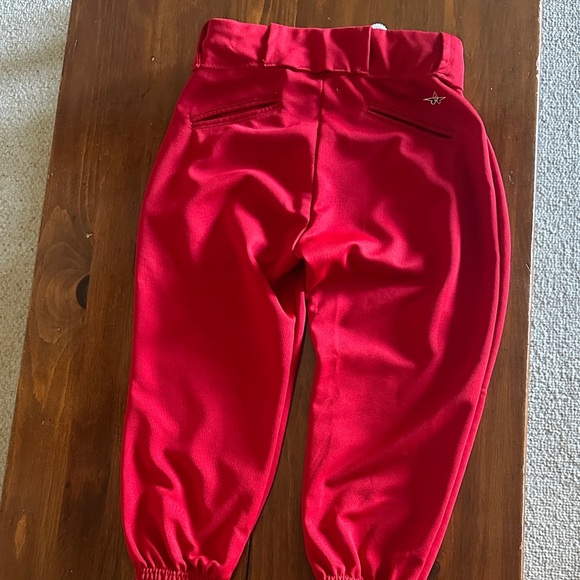 Vibrant Red Women's softball pants - Picture 3 of 3